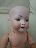 47 Cm antique porcelain head doll heubach köppelsdorf!