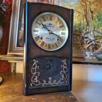 Japanese vintage Takeda de luxe half-baker, pendulum 31 days old !!! Nice working wall clock 38x23x9 cm cheap