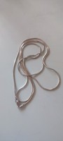 Silver Italian snake chain necklace