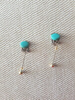 Earrings from the 70s, old piece, in art deco style