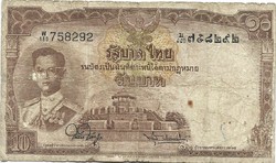 10 bath 1953 Thaiföld 1.