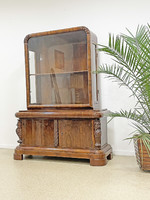 Hungarian art deco display case with beautiful carving