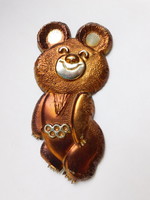 Misa, the mascot of the 1980 Moscow Olympics - cast wall decoration 1.5 Cm