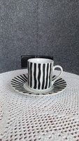 Maison strauss porcelain mocha cup and saucer, flawless, cup: 6 x 5.3 cm, plate diameter: 12 cm