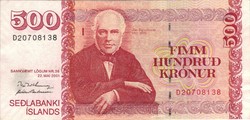 500 krónur 2001 Izland