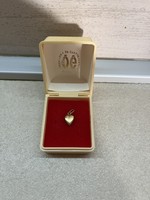 14 Kt gold heart-shaped pendant v0