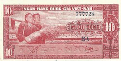 10 dong 1962 Dél Vietnám UNC