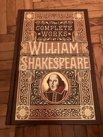 William Shakespeare összes - angol nyelven, aranyozott, bőrkötés