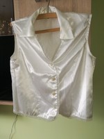 Casual taffeta blouse