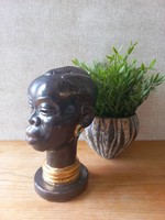 Retro or antique ceramic Negro female head.