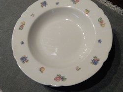 Porcelain deep plate - fruity - set of 4. / Bavaria