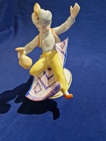 Hollóházi Aladin nipp figura porcelán