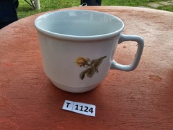 T1124 zsolnay yellow rose mug
