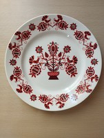 Hollóházi porcelain - wall plate with a folk motif