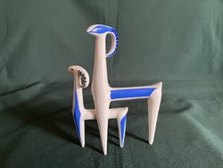 Zergék kőbányai porcelán figura Veress Miklós tervezése