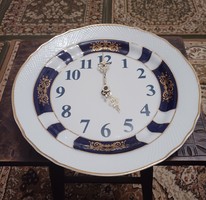 Beautiful rare pattern Raven House porcelain wall clock
