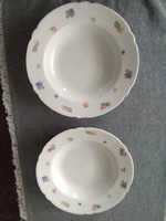 Porcelán mély tányérok - gyümölcsösen / Bavaria - sérült - 2 db.