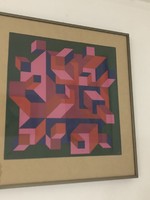 Viktor vasarely screen print