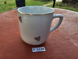 T1129 dubi Czechoslovakian flower pattern mug