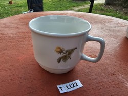 T1122 zsolnay yellow rose mug