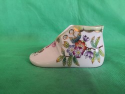 Herendi  Victoria (VBO) mintás cipő, rózsaszínű fűzővel (Viktória)