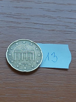 Germany 20 euro cent 2002 / f, Brandenburg Gate 13.