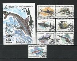 Fish, aquatic organisms 0030 (Madagascar) we 1527-1533, block 210