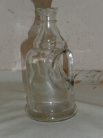 Régi üveg, ecetes, olajos kancsó ( 2.5 dl.-es )