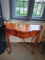 Neobaroque console table with drawers, half table