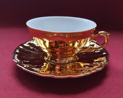 Gkc bavaria german porcelain rich gold plated coffee set cup saucer espresso espresso mocha