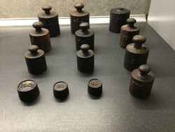 Antique iron scale weights