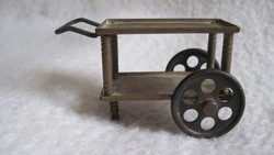 Trolley miniature metal dollhouse baby kitchen accessory baby furniture