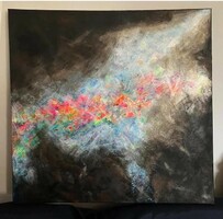 Opal acrylic painting