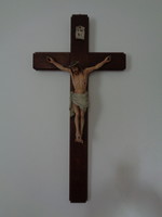 Impressive carved corpus crucifix ca. 1900