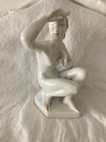 Aquincum porcelain figure, nude / no minimum price!