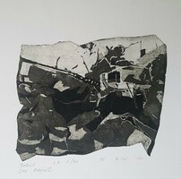Kőszeghy Csilla - Baleset 14 x 19 cm rézkarc