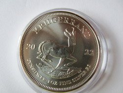 Krugerrand 2022 1 uncia ezüst érme 0.999ag 31.1 gr