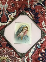 Saint image painted on glass