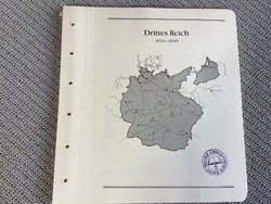 Deutsches reich stamps on felted album pages