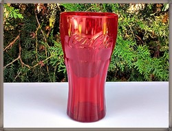 Coca cola glass 3 dl red