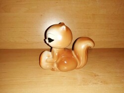 Art deco, jelzett porcelán mókus figura - 9,5 magas (po-1)