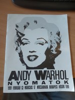 Andy Warhol prints, brochure, size indicated!
