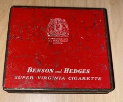 Benson and hedges cigarette metal box English