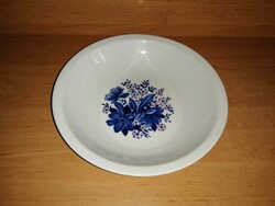 Alföldi porcelán kék virágmintás mélytányér leveses tányér -  21,5 cm (2p)