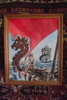 Painting copied from a galactic magazine.