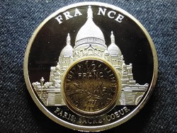 Franciaország Európa valutái 2003 54g 50mm emlékérem (id79151)