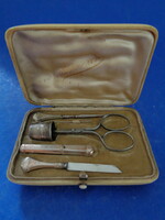Antique silver sewing kit
