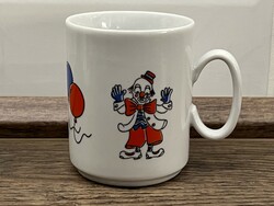 Zsolnay clown mug (unmarked)