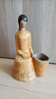 Anna Berkovits ceramics, woman with basket