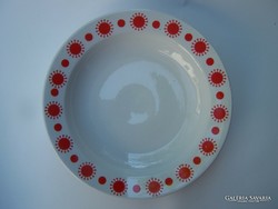 Alföldi retro porcelain soup plate with sundae, diameter 23 cm, in beautiful, flawless condition, mark